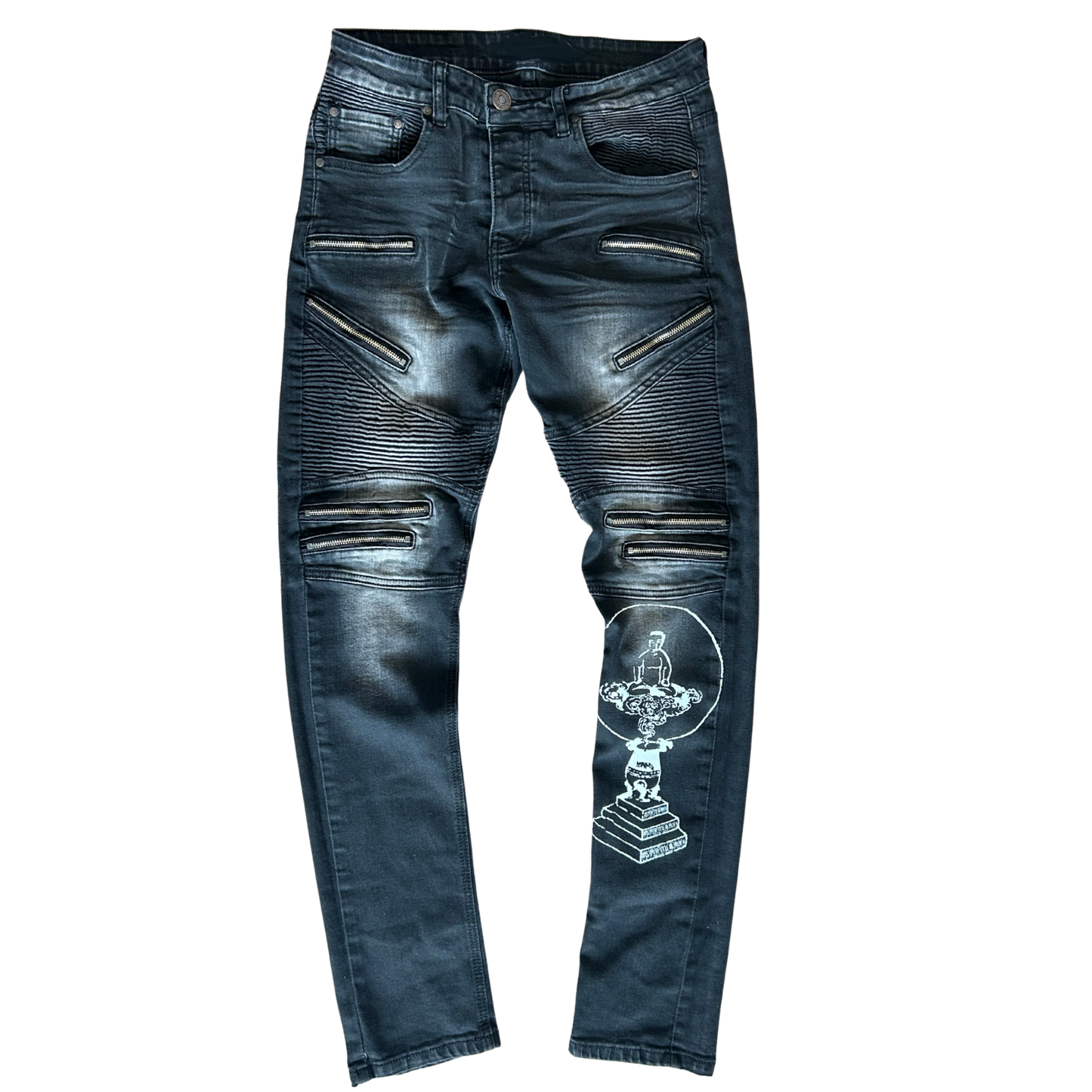 Spiritual punk biker denim